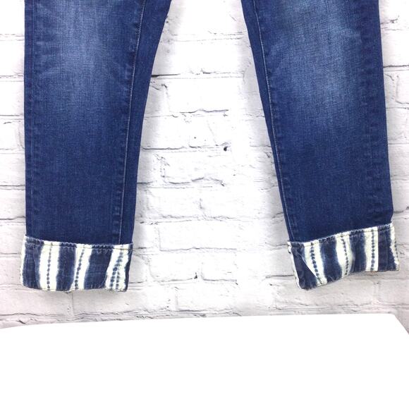 Pilcro and the Letterpress Women's Slim Boyfriend Medium Wash Cropped Jean 26 - Picture 3 of 15